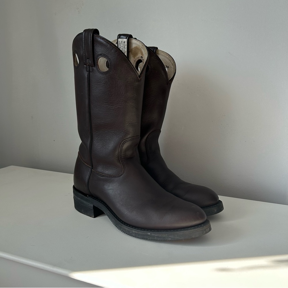 [8] 3E Canada West Boots Men’s 5060 in Walnut Brown Leather Oil Proof Boot - Picture 3 of 14